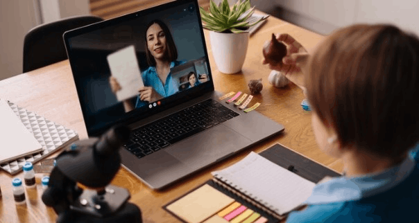 Interactive online learning session with dedicated coach